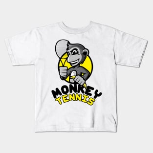 TV Series Idea - Monkey Tennis Kids T-Shirt